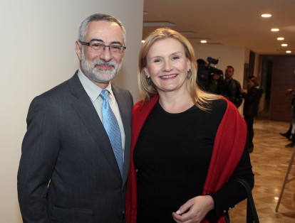 El embajador de Brasil, Julio Bitelli, y Lizy Bitelli.