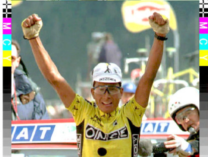 Oliverio Rincón, ganador de una etapa en 1995.