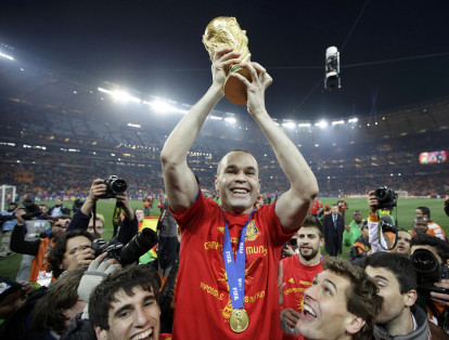 Andrés Iniesta marcó el gol decisivo para que España se llevará el Mundial de 2010.