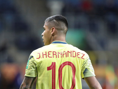 Juan Camilo Hernández anotó tres goles de la victoria por 6-0 de Colombia contra a Tahití del Mundial Sub-20.