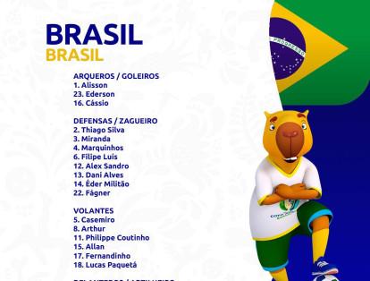Selección Brasil: de esta lista oficial salió Neymar y entró William.