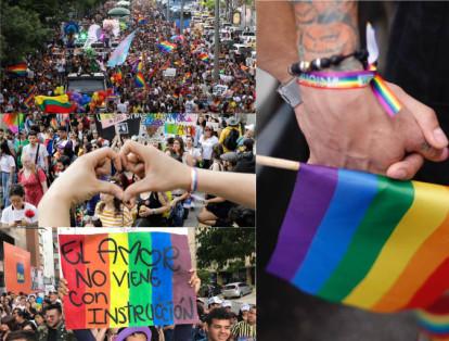 ‘¡Elijo ser, decido vivir!’. Con este lema, miles de capitalinos salieron a las calles para apoyar la marcha LGBTI+, que también se replicó en Medellín, Cali, Barranquilla y otras ciudades del país.