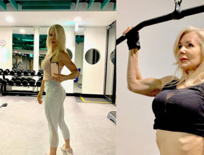 Niña Alta Mujer Bastante Joven Con Buena Forma Cuerpo Fitness