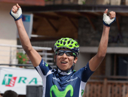 Quintana llegó al Movistar en el 2012 y su primera victoria de etapa en el World Tour, la máxima categoría del ciclismo, fue en el Dauphiné.