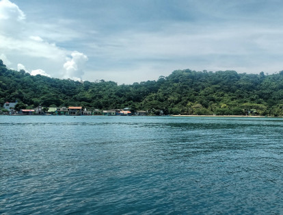Sapzurro, en Chocó. Sapzurro es la última playa de Colombia en el Caribe Sur. Desde ella se puede llegar a pie hasta La Miel, en Panamá. Sapzurro cautiva con su paisaje, mezcla de acantilado, montañas con abundante vegetación que entran al mar y una bahía con agua de tonos entre verde y azul salpicada de pequeños botes que pertenecen a pescadores de la zona. No es tan concurrida como su vecina Capurganá.