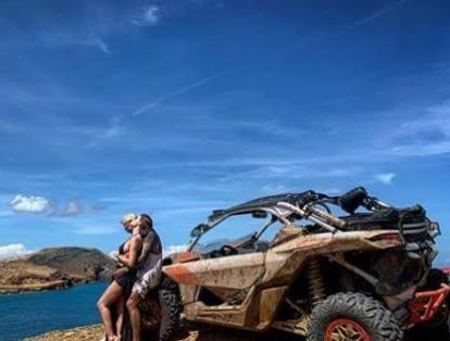 Las vacaciones en La Guajira de Fredy Guarín y Sara Uribe.