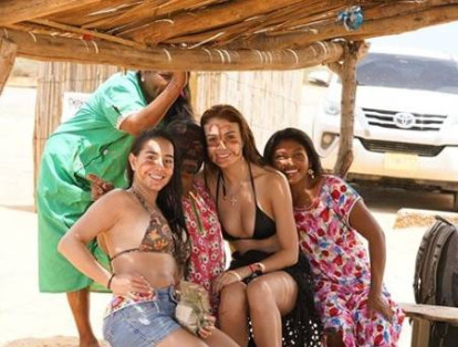 Las vacaciones en La Guajira de Fredy Guarín y Sara Uribe.
