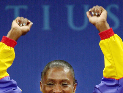 María Isabel Urrutia, oro en las pesas en los Olímpicos del 2000.