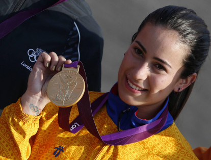 Mariana Pajón, oro olímpico en 2012 y 2016.