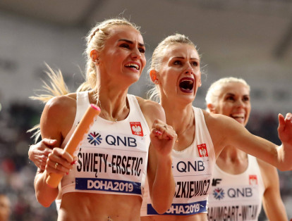 Equipo femenino de Polonia del 4x400.