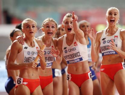 Equipo femenino de Polonia del 4x400.
