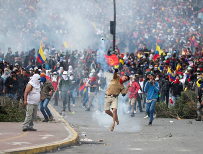 Los fuertes enfrentamientos se han presentado desde días atrás por decisiones económicas del presidente de Ecuador, Lenin Moreno.
