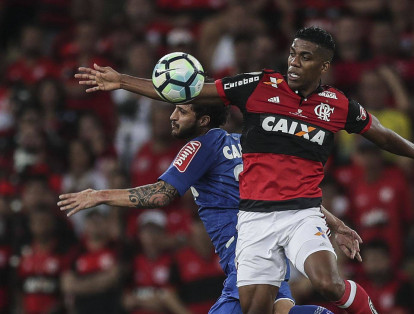 Orlando Berrío hizo parte de la nómina de Flamengo, campeón de la Copa, tras derrotar a River Plate 2-1 en 2019.