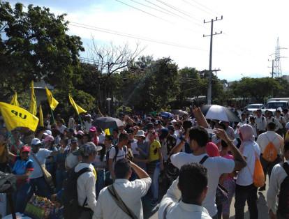 Este es el panorama de las movilizaciones en Santa Marta a las 11:40 a. m.