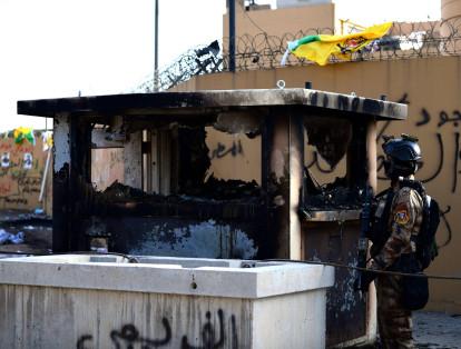 Así quedó la embajada de EE. UU. en Bagdad tras los ataques pro Irán