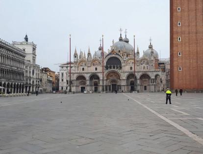 Venecia, Italia, luce vacía ante las nuevas medidas del gobierno, que limitan las salidas de los ciudadanos, solo por temas de salud o trabajo.