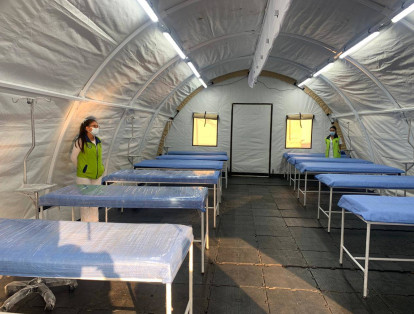 El Hospital Militar en Bogotá se prepara manejar el momento crítico del coronavirus.