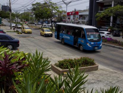 Congestión vehicular en Barranquilla