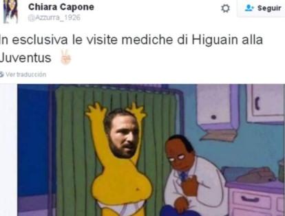 Las burlas a Gonzalo Higuaín por llegar pasado de peso a los entrenamientos de Juventus.