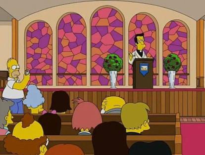 Una Iglesia
El capítulo 616 de la temporada 28 de Los Simpson, lanzado en 2016, fue restringido por los altos mandatarios de la Iglesia Ortodoxa rusa. 
En este episodio Homero y el vendedor de historietas entran a la iglesia del reverendo Alegría jugando ‘Pokemon Go’, un juego que para ese entonces comenzaba a ser una gran tendencia.
Los mandatarios de la Iglesia se pronunciaron en contra diciendo que ese juego “incita al odio y el insulto a los sentimientos religiosos de los creyentes”.