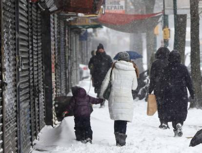 El alcalde de Nueva York, Bill de Blasio, declaró el estado de emergencia tras la nevada que azota a la ciudad.