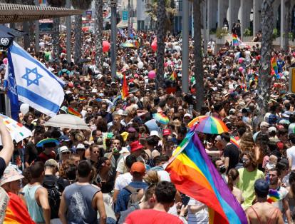 En Tel Aviv, Israel, se registró lo que varios denominaron la mayor movilización LGBTIQ en el mundo desde el comienzo de la pandemia del covid-19. Hace dos años, al menos 250.000 personas asistieron a esa ciudad por el 'pride'.