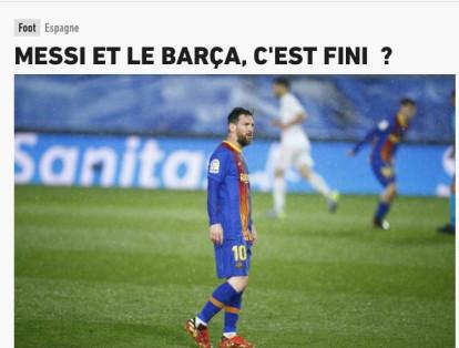 L'Equipe, Francia.
'Messi y el Barca, ¿Se acabó?'