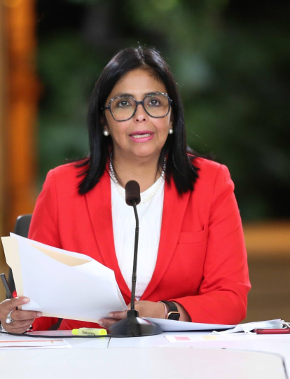 La vicepresidenta de Venezuela, Delcy Rodríguez.