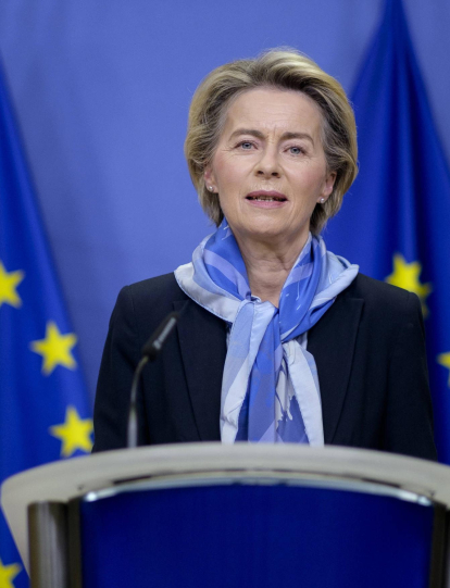 La presidenta de la Comisión Europea, Ursula von der Leyen.