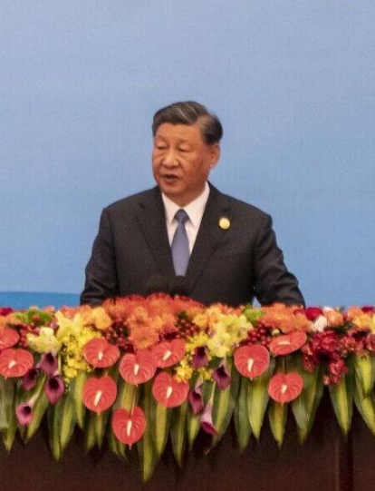 Xi Jinping, presidente de China, durante la ceremonia de apertura del Foro de la Franja y la Ruta en Pekín.