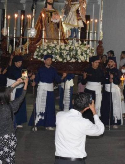 Procesión de Semana Santa en Popayán.