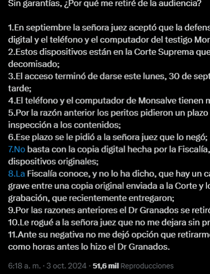Trino de Álvaro Uribe sobre la audiencia