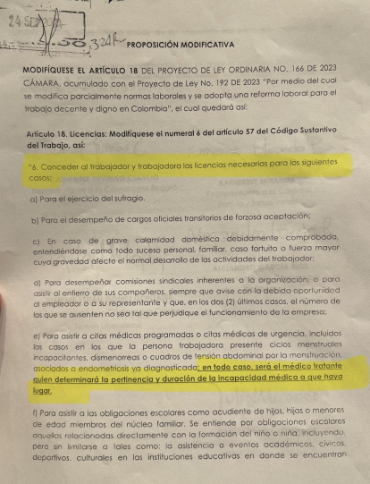 Proposición no avalada para modificar el artículo 18 de la laboral