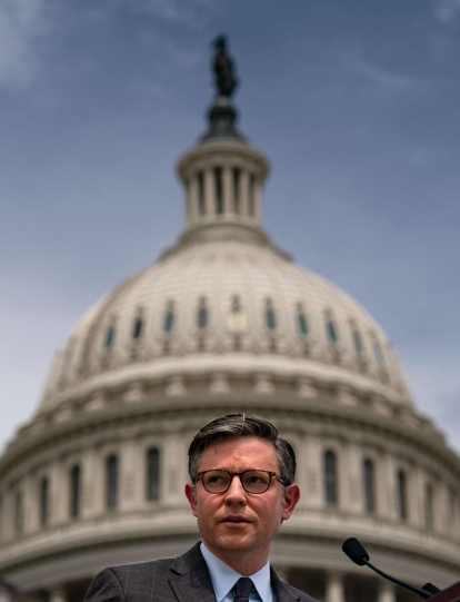 Mike Johnson, presidente de la Cámara de Representantes de Estados Unidos.