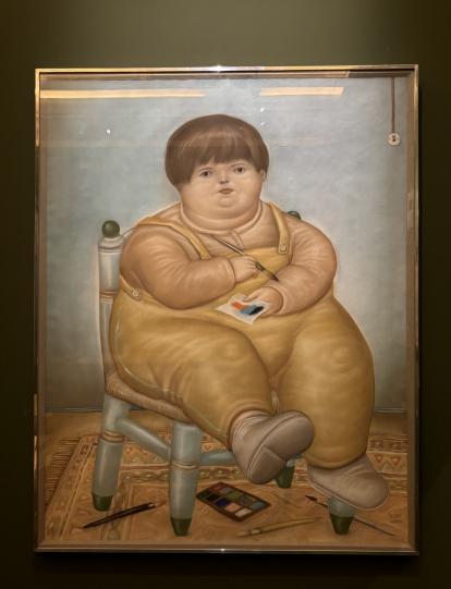 Este pastel de Pedrito estuvo más de cuarenta años en el deposito del apartamento de Botero en Nueva York.