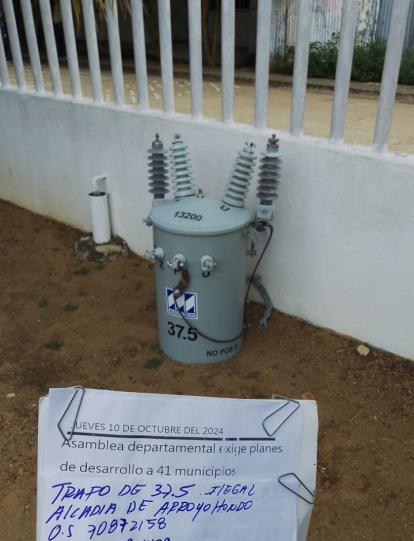 robo de energía en la alcaldía de Arroyo Hondo Bolívar