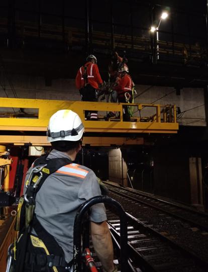 Mantenimiento en el Metro de Medellín