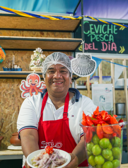 El ceviche de Los dos piratas, una cevichería de Lima.