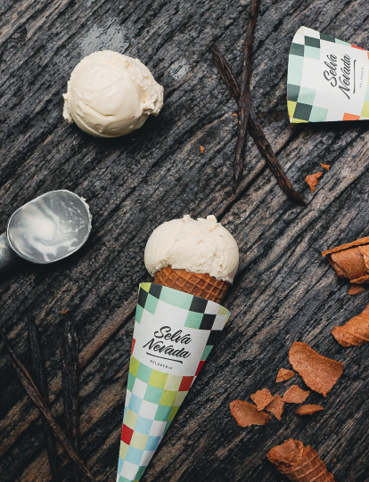 Helado de vainilla, traída de Bahía Solano, de Selva Nevada.