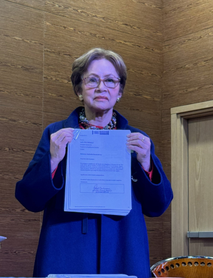 La senadora Jahel Quiroga.