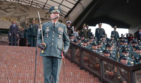 El nuevo comandante del Ejército Nacional, mayor general Luis Emilio Cardozo Santamaría.