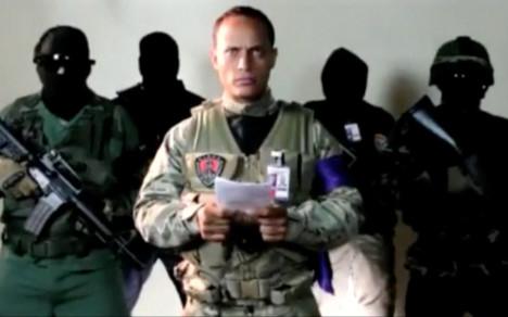 Óscar Pérez, quien robó y luego hizo disparos contra el Tribunal Supremo de Justicia y el Ministerio del Interior de Venezuela.