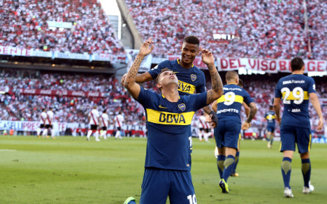 Edwín Cardona marcó gol y fue trascendental en la victoria de Boca 1-2 contra River Plate.