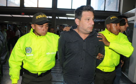 El cubano Raúl Gutiérrez Sánchez, en los juzgados de Paloquemao. No aceptó cargos.