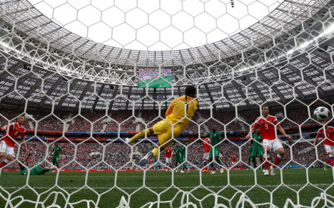Yuri Gazinsky anotó el primer gol del mundial Rusia 2018 al minuto 12 del encuentro