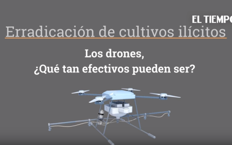 Drones, nuevo método para la erradicación de cultivos