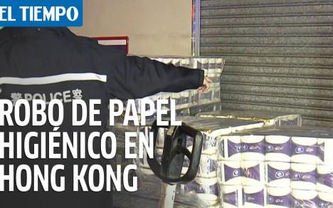 Robo a mano armada de papel higiénico en Hong Kong por nuevo coronavirus