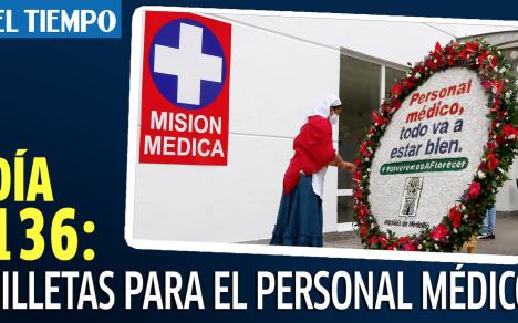En Medellín le rindieron un merecido homenaje al personal de la salud que enfrenta la pandemia.
