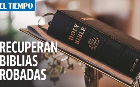 Recuperan cinco toneladas de biblias que habían sido robadas en Barrios Unidos