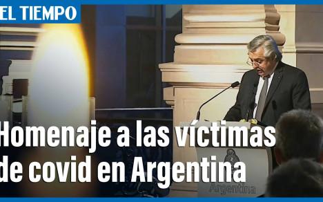 En Argentina, el Presidente rindió homenaje a casi 100 000 muertos por covid